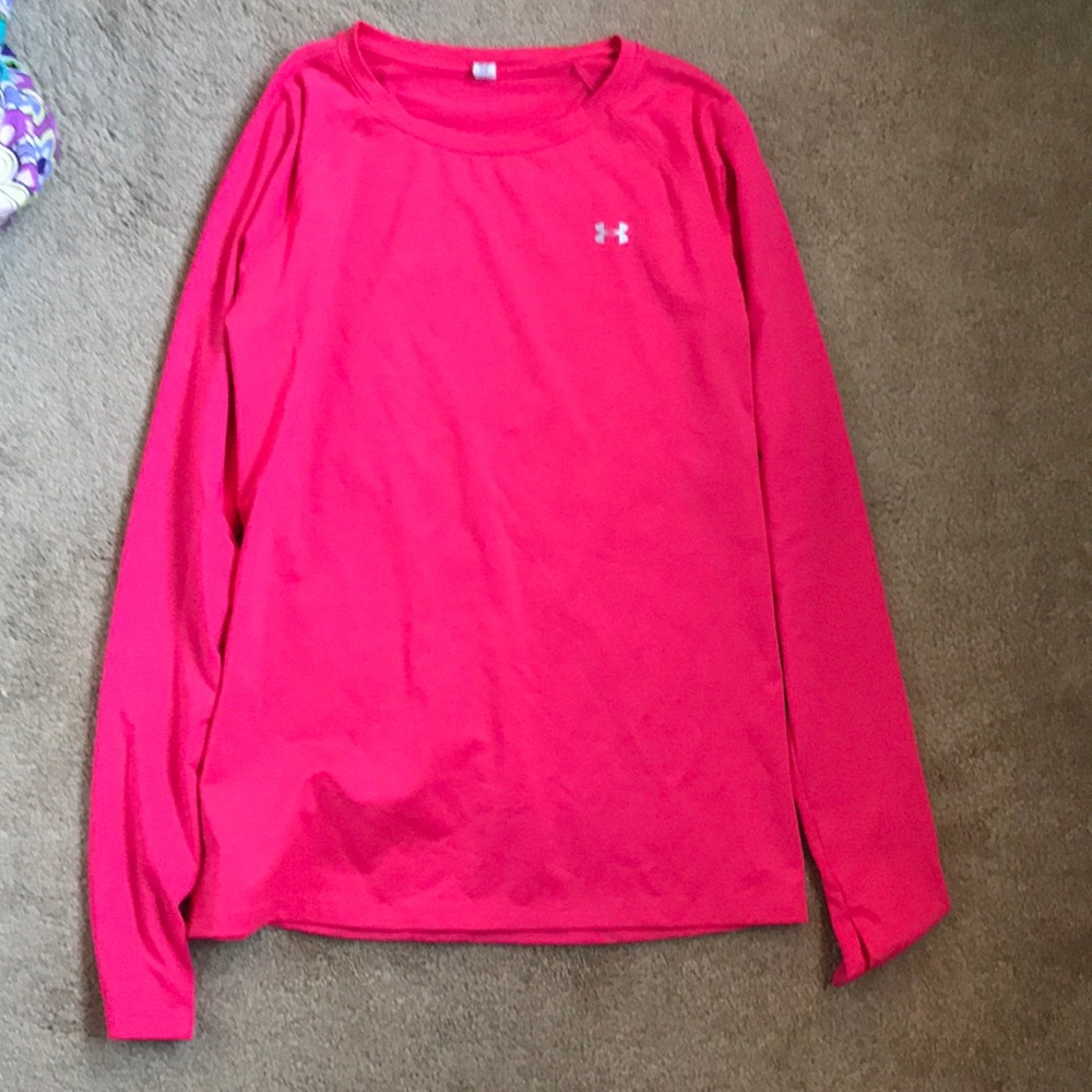 Hot pink workout shirt